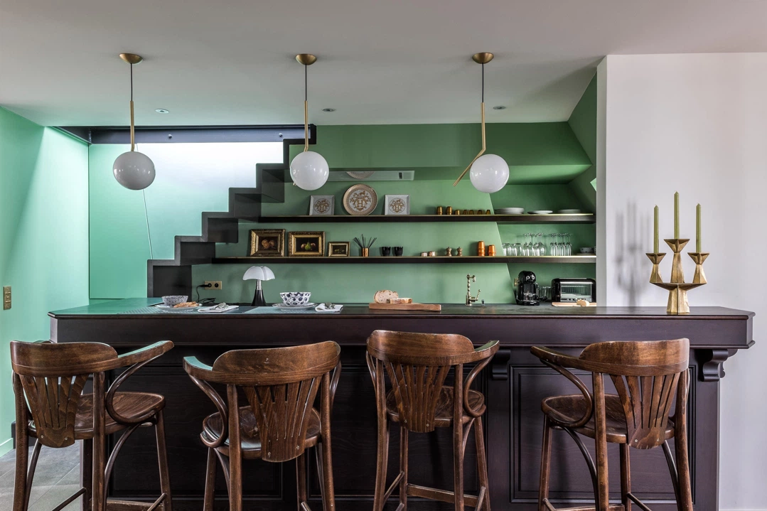 Rénovation dans un style art déco inspiré par Mucha